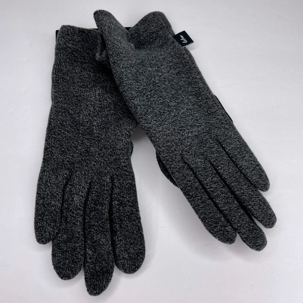 NORDSTROM ECHO Classic Touchscreen Gloves Charcoal Gray Heathered NEW Size S/M